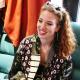 Jess Glynne on her tour bus. Exclusive pic Copyright: Simon Redley